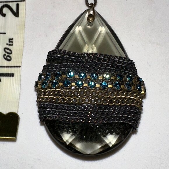 Rhinestone Pendant Necklace - Picture 1 of 4